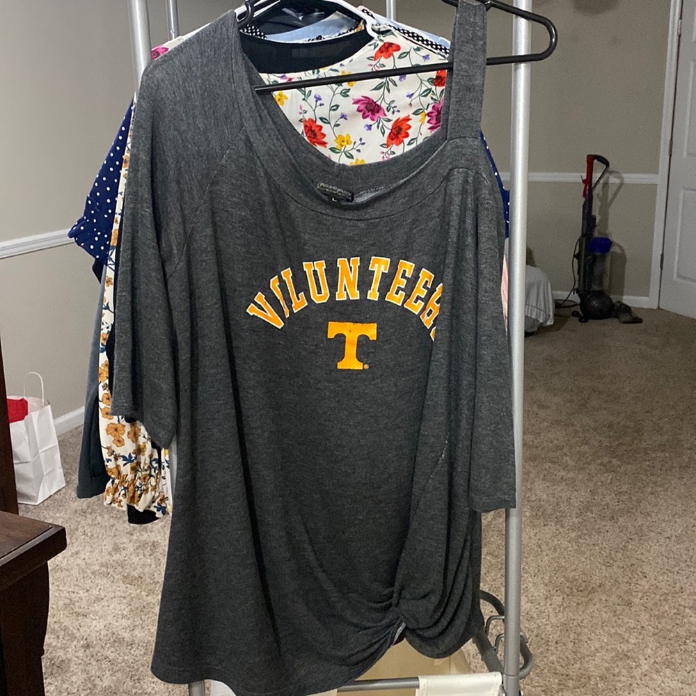 Gameday Couture TN Vols Cold Shoulder Top
